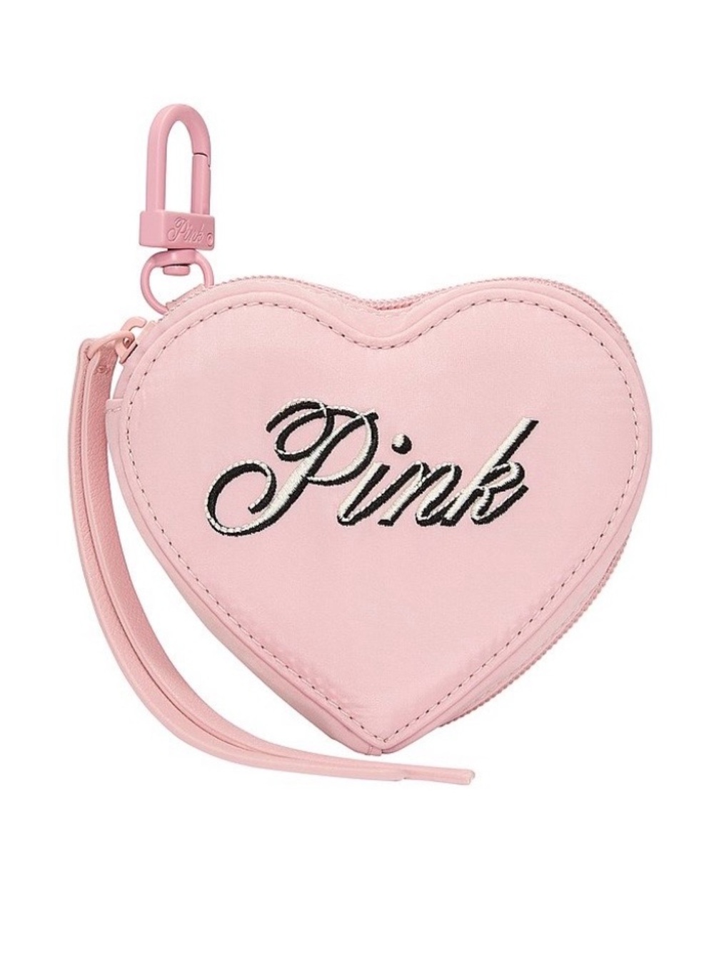 PINK Victoria’s Secret Heart Pouch Keychain Charm NWT